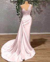 Ivory One-Shoulder Mermaid Prom Dress - Elegant Appliqued Ruffles Gown