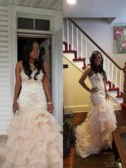 Elegant Sleeveless Sweetheart Organza Mermaid Prom Dress with Beading Detail