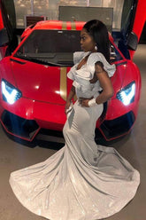 Sparkling V-Neck Sleeveless Long Prom Dress: Dazzling Sequin Gown for Special Occasions