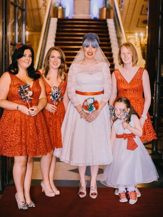 1950s vintage wedding dresses for sale,tea length Lace vintage wedding dress with Sleeves,20110942 - DollyGown