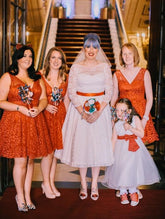 1950s vintage wedding dresses for sale,tea length Lace vintage wedding dress with Sleeves,20110942 - DollyGown