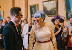 1950s vintage wedding dresses for sale,tea length Lace vintage wedding dress with Sleeves,20110942 - DollyGown