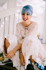 1950s vintage wedding dresses for sale,tea length Lace vintage wedding dress with Sleeves,20110942 - DollyGown