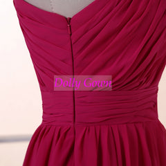Short Bridesmaid Dresses One Shoulder Bridesmaid Dresses Hot Pink Bridesmaid Dresses 1Q1A0572