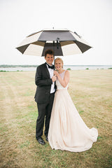 Modern Open Back Two Piece Boho Scoop Neck Wedding Dress 20082551-Dolly Gown