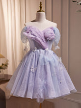 Adorable Lavender Sweetheart Short Homecoming Dress 8th Grade Dance Dress - DollyGown
