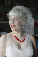 Affordable Romantic Tulle Tea Length Country Style Wedding Dresss,20110636 - DollyGown