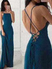Backless Teal Green Simple Prom Dress For Teens,GDC1285-Dolly Gown