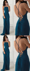 Backless Teal Green Simple Prom Dress For Teens,GDC1285-Dolly Gown