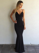 Black Prom Dress,Simple Prom Dress,Mermaid Prom Dress,2017 Prom Dress,MA179-Dolly Gown