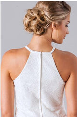 Casual Boho Two Piece Lace Top Mismatched Long Bridesmaid Dresses,Fall Bridesmaid Dresses,20081807-Dolly Gown