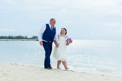 Cap Sleeves 50s Style Tea Length Lace Wedding Dresses Plus Size,20082002-Dolly Gown