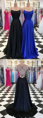 Cheap Backless Simple Long Evening Dress,Royal Blue Prom Dress,GDC1104-Dolly Gown