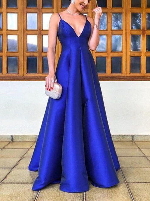 Cheap Classy Simple Royal Blue Prom Dress,Occasion Dress,GDC1065-Dolly Gown