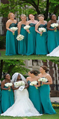 Teal Bridesmaid Dresses,Rustic Bridesmaid Dresses,Long Bridesmaid Dresses,GDC1014