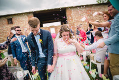 Simple Country Style Weddingg Dress,Short Wedding Dress,Polka Dot Wedding Dress,50s Style Wedding Dress,20110226