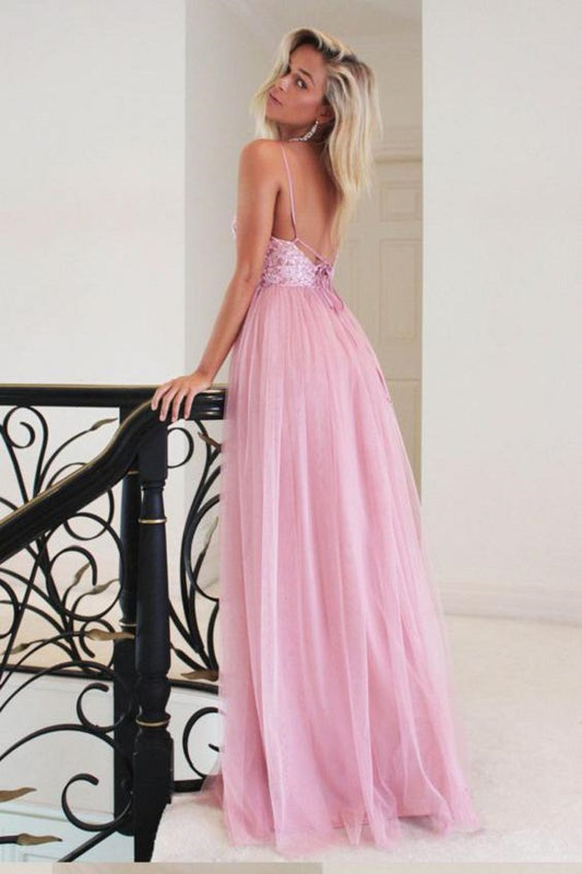 Delicate Pink Senior Graduation Long Prom Dres,Party Formal Gown,GDC1142-Dolly Gown