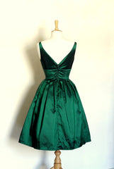 Emerald Green Short Homecoming Dress 8th Grade Graduation Dress - DollyGown