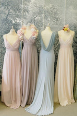 Boho Long Bridesmaid Dresses, Mixed Bridesmaid Dresses, Beach Bridesmaid Dresses, FS070-Dolly Gown