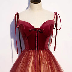 Fairytale Red Gradient Prom Dress -DollyGown