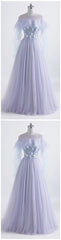 Flowy Tulle Lilac 8th Grade Formal Dress Prom Dress -DollyGown