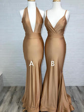 Gold Bridesmaid Dresses, Gold Prom Dress, Bodycon Tight Prom Dress,GDC1207-Dolly Gown
