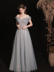 Grey Graduation Formal Dress - DollyGown