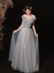 Grey Graduation Formal Dress - DollyGown