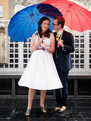 Halter Neck Rockabilly Vintage 50s Style Short Wedding Dress,Marilyn Monroe Wedding Dress,20101611-Dolly Gown