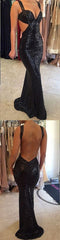 Black Prom Dress,Backless Prom Dress, Sequins Prom Gown,Sexy Prom Dress,Long Prom Dress,MA049-Dolly Gown