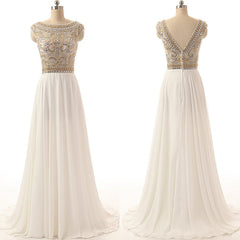 See Through Prom Dress Champagne Evening Dress Long Formal Dress 2021 Prom Dress,MA060-Dolly Gown