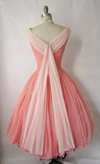 Watermelon Prom Dress 50s Prom Dress Vintage Prom Dress Ball Gown Prom Dress,MA079