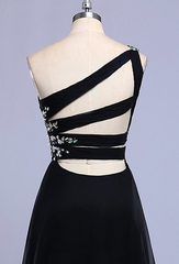 Ombre Chiffon Bridesmaid Dresses Long One Shoulder Bridesmaid Dresses MA098-Dolly Gown