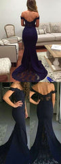 Dark Navy Prom Dress,2021 Prom Dress,Mermaid Formal Dress,Long Prom Dress,MA181-Dolly Gown