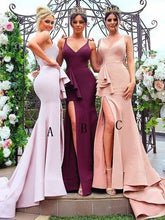 Mermaid Mismatched Different Color Long Bridesmaid Dresses,GDC1079-Dolly Gown