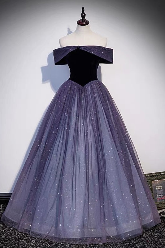 Off Shoulders Puffy Glitter Prom Dress Sweet 14th Dress - Dollygown