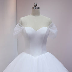 Off the Shoulder Tulle Princess Ball Gown Wedding Dress Unique Ball Gown for Wedding #21011206-Dolly Gown