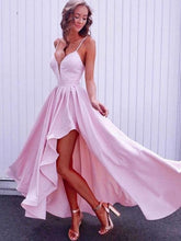 Pink Prom Dress, High Low Prom Dresses,GDC1067-Dolly Gown