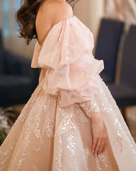 Blush Pink Sparkly Short Graduation Formal Dress Homecoming Dress - DollyGown