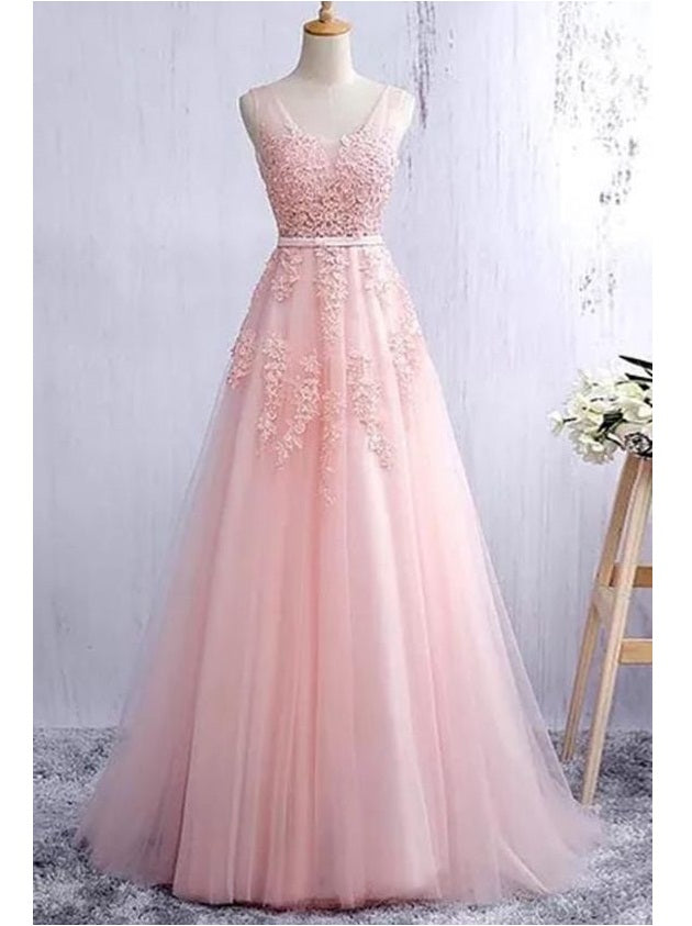 Pink Prom Dress A-line Party Senior Graduation Formal Gown ,GDC1155-Dolly Gown