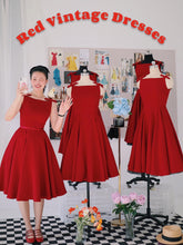 Retro Mrs. Maisel Red Vintage Dress - DollyGown