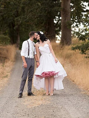 Rustic Country Sweetheart High Low Wedding Dress,20101614-Dolly Gown