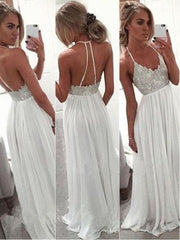 Sexy Backless Formal Dress Special Occasion Dress White Prom Dress,MA122-Dolly Gown