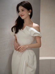 Simple Ankle Length Vintage Wedding Dress - DollyGown