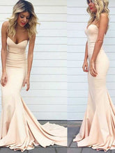 Simple Beige Bridesmaid Dresses Neutral Bridesmaid Dresses Beige Tight Mermaid Prom Dress Fs035