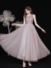 Sparkly Tulle Formal Ankle Length Prom Dress - DollyGown