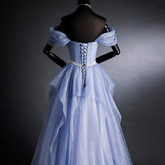 Strapless Sparkly Lavender Prom Dress -DollyGown