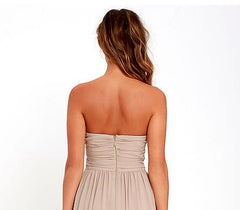 Strapless Rustic Country Short Bridesmaid Dresses with Cowboy Boots,GDC1500