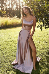 Stylish Side Slit Simple Long Prom Dress,Cheap Prom Dress,GDC1091