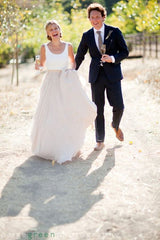 Trendy Country Style Tulle Skirt Two Piece Wedding Dress,Casual Style Bridal Separates,20082350